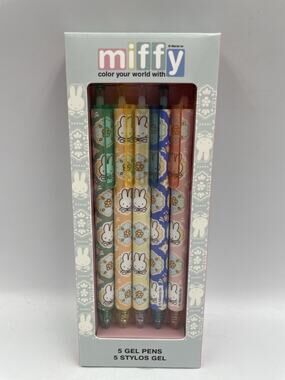 NIB Color Your World With Miffy 5 Gel Pens